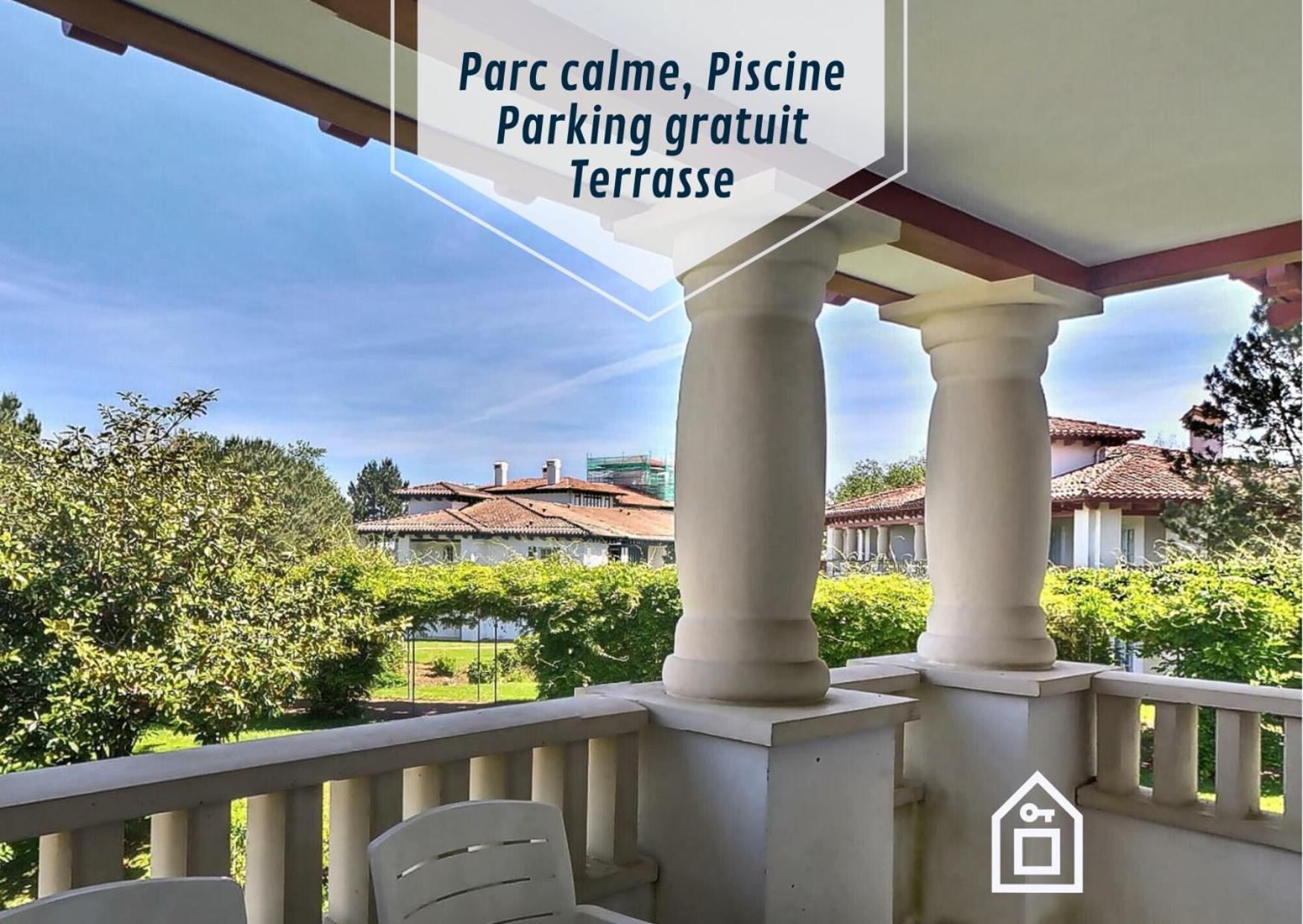 Hasparren-121 T2 Terrasse Et Piscine Urrugne Luaran gambar